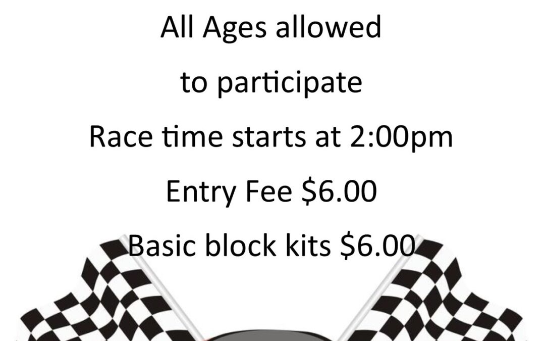 Pinewood Derby Flyer 2018 Calvary Chapel Antelope Valley